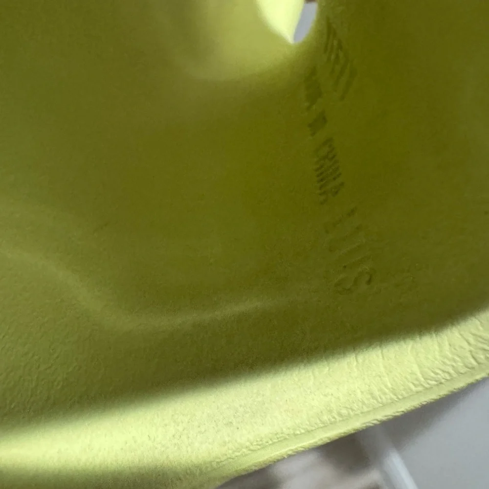 Adidas Yeezy Slides Glow Green Yellow Size 11 , no box, used - Picture 5 of 8
